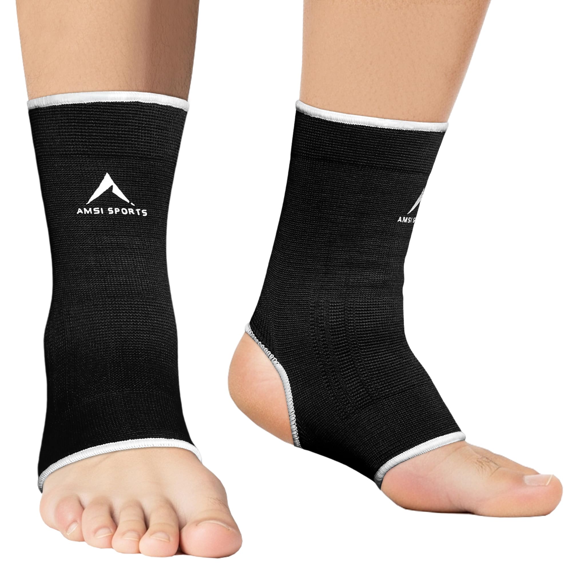 Ankle Wrap – Muay Thai Ankle Support for Martial Arts, Gym – Durable and Reliable Boxing Gear (Black, S/M)