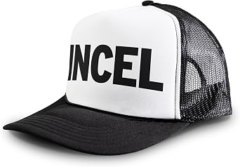 Incel Snapback Mesh Trucker Hat White/Black