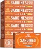 Sea Castle Sardines in Pure Olive Oil 125g (Pack of 6) | Rich in Omega 3, Easy Open BPA Free Tin, Kosher