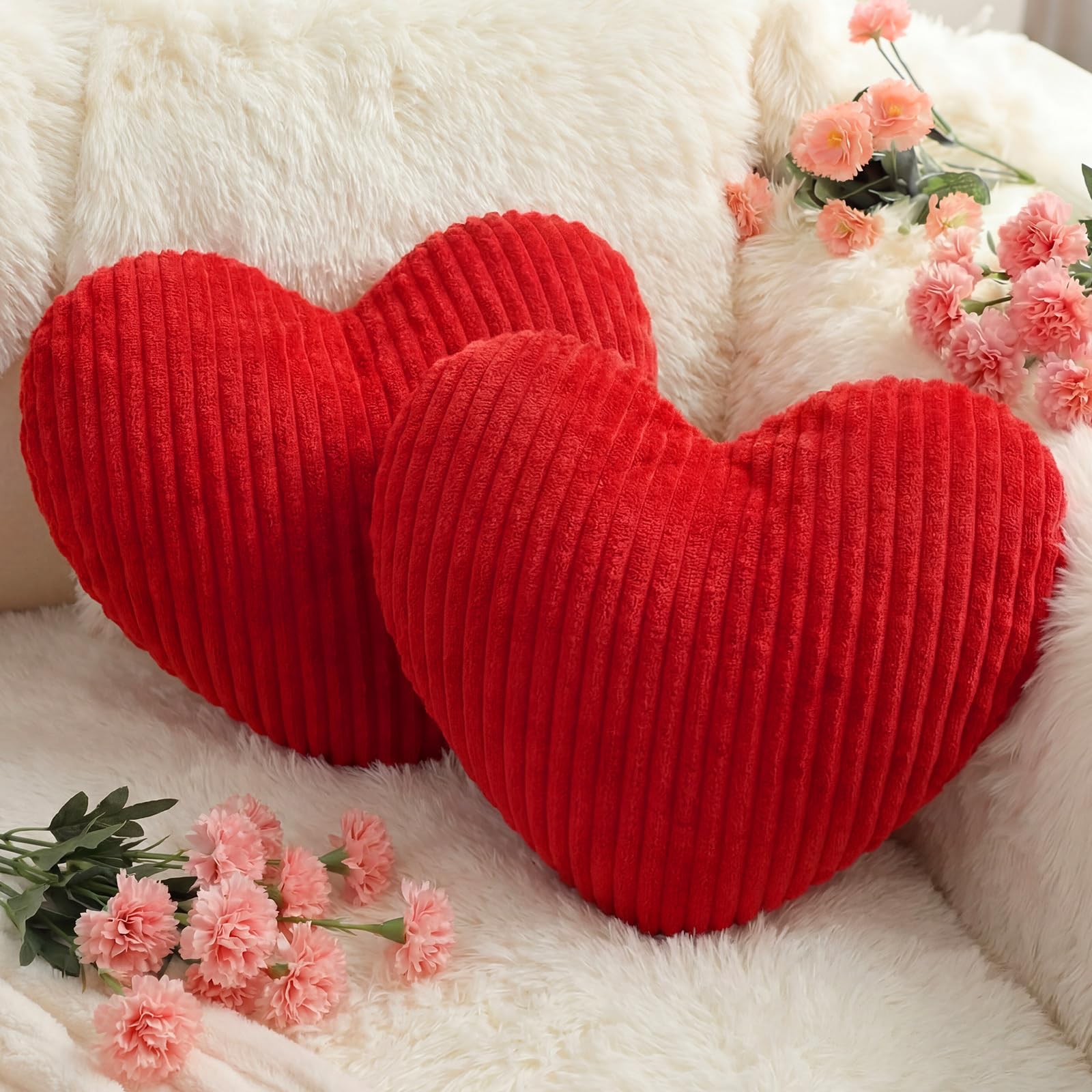 クッション・座布団 Balenciaga Valentine's Day Heart pillow Amazon.com: Colingmill 2 Pcs Red Valentine's Day Heart Shaped