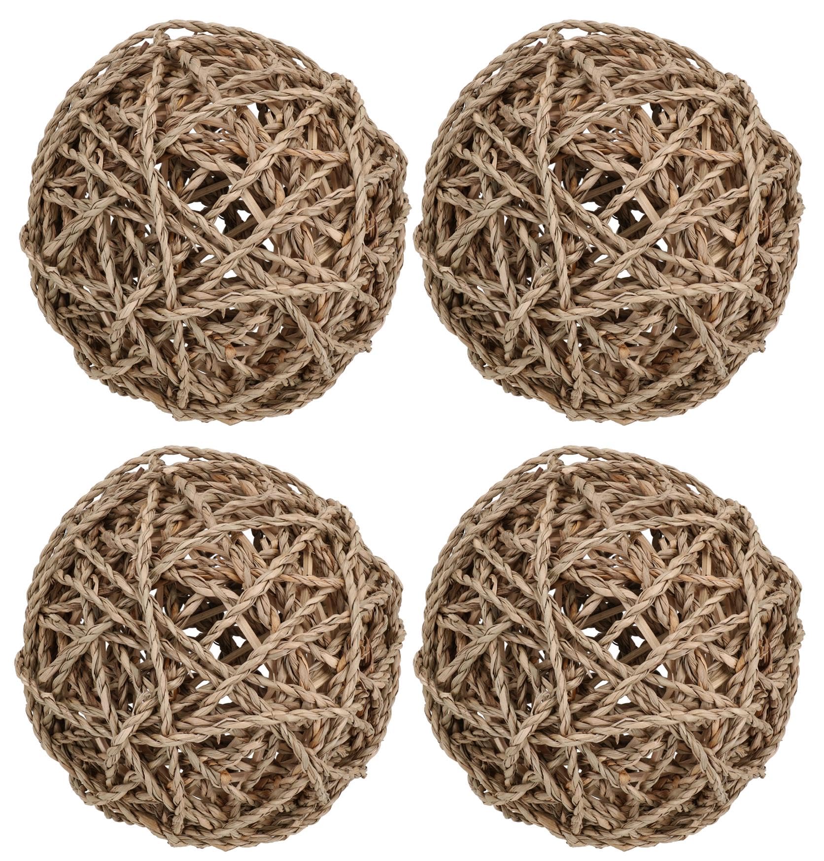 Balles d'activités en herbe de mer pour lapin, cochon d'Inde et rongeur - Lot AB Tools