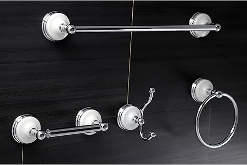 Miniatura 2 de Kingston Brass BAK1112478C Victorian - Accesorios de baño (4 piezas, cromo pulido)