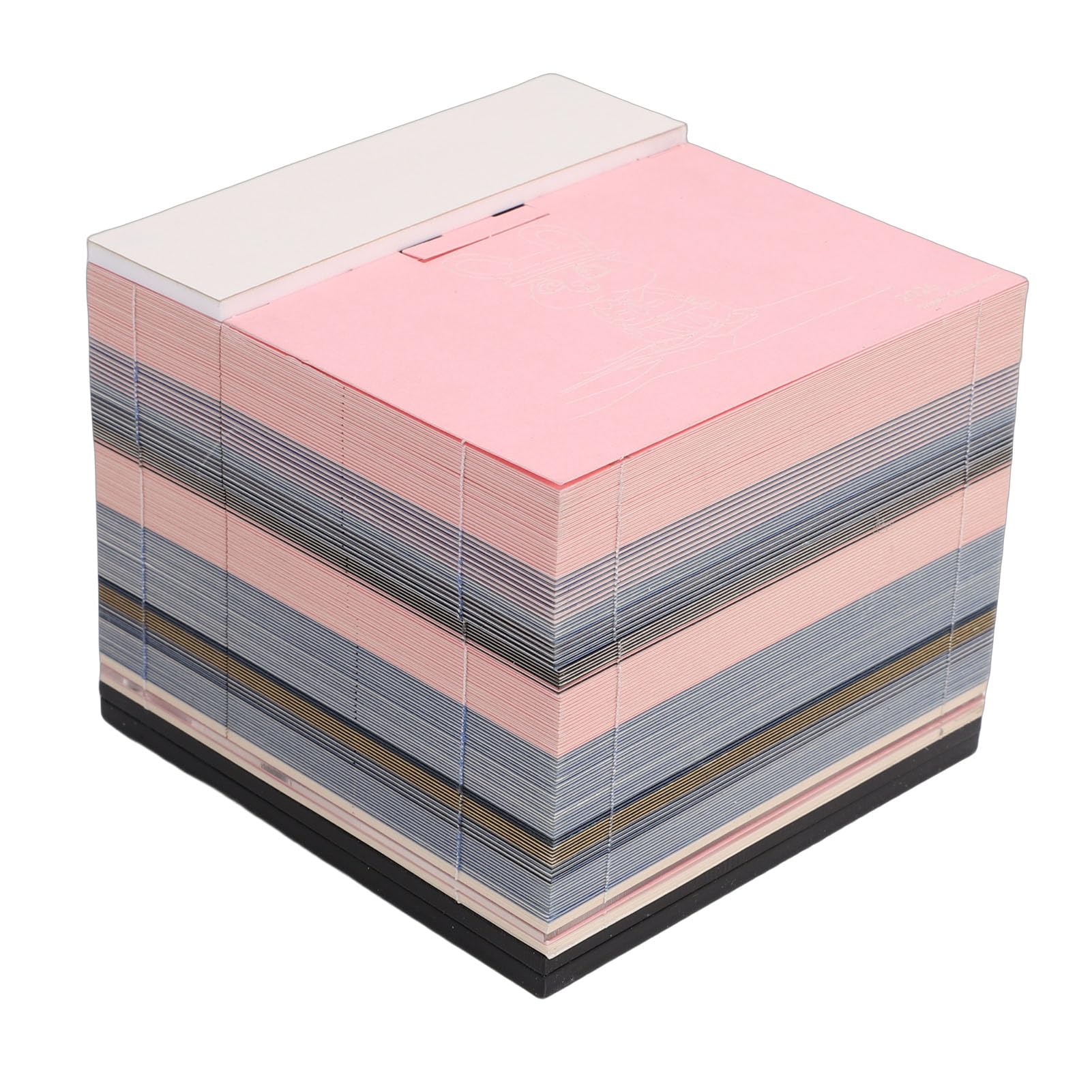 Buachois 3D Memo Pad Hase Kalender Papier Skulptur Schreibtisch Dekoration