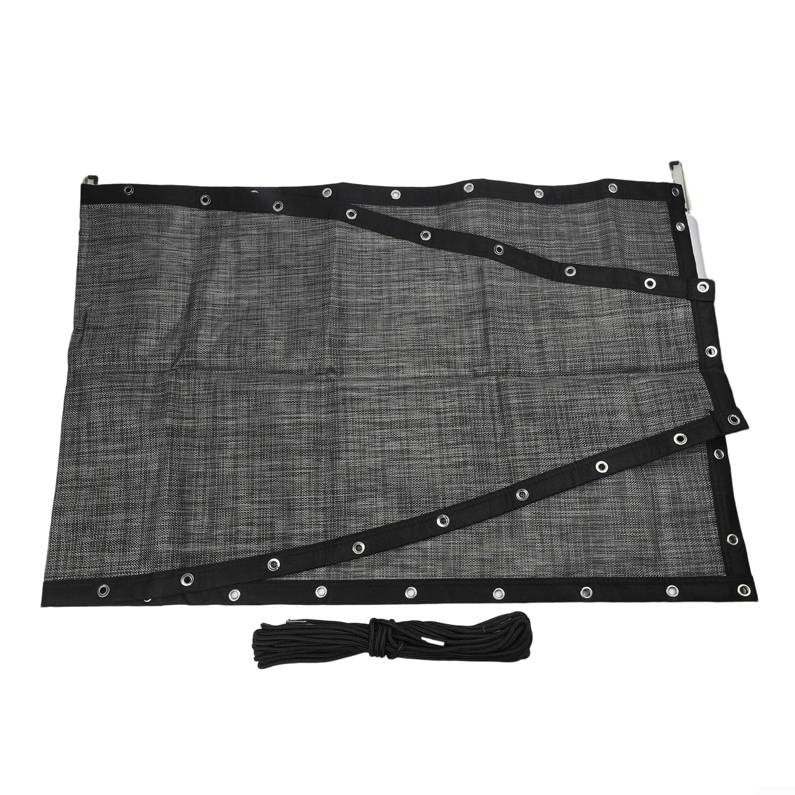 Tissu de rechange pour balancelle suspendue en textilène : base en tissu, avec corde et sac latéral, pour terrasse, jardin, relaxation, installation facile (gris noirâtre B)