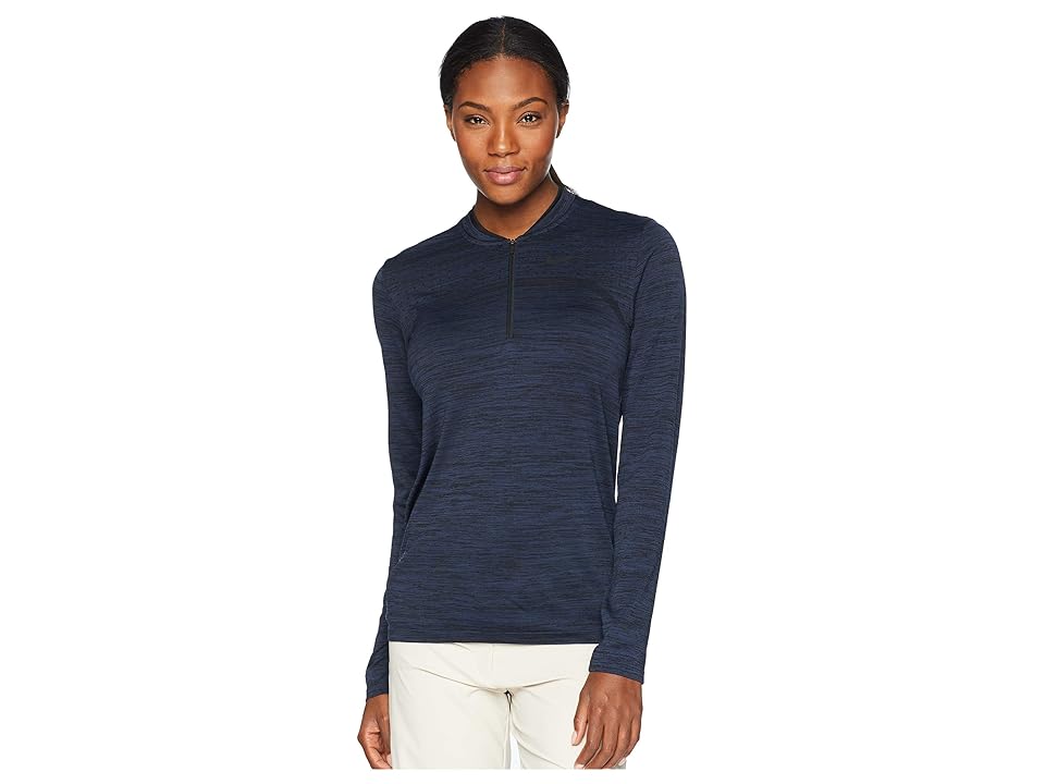 

Nike Golf Dry Top 1/2 Zip Seamless (Obsidian/Black/Black/Black) Women's Clothing, Navy