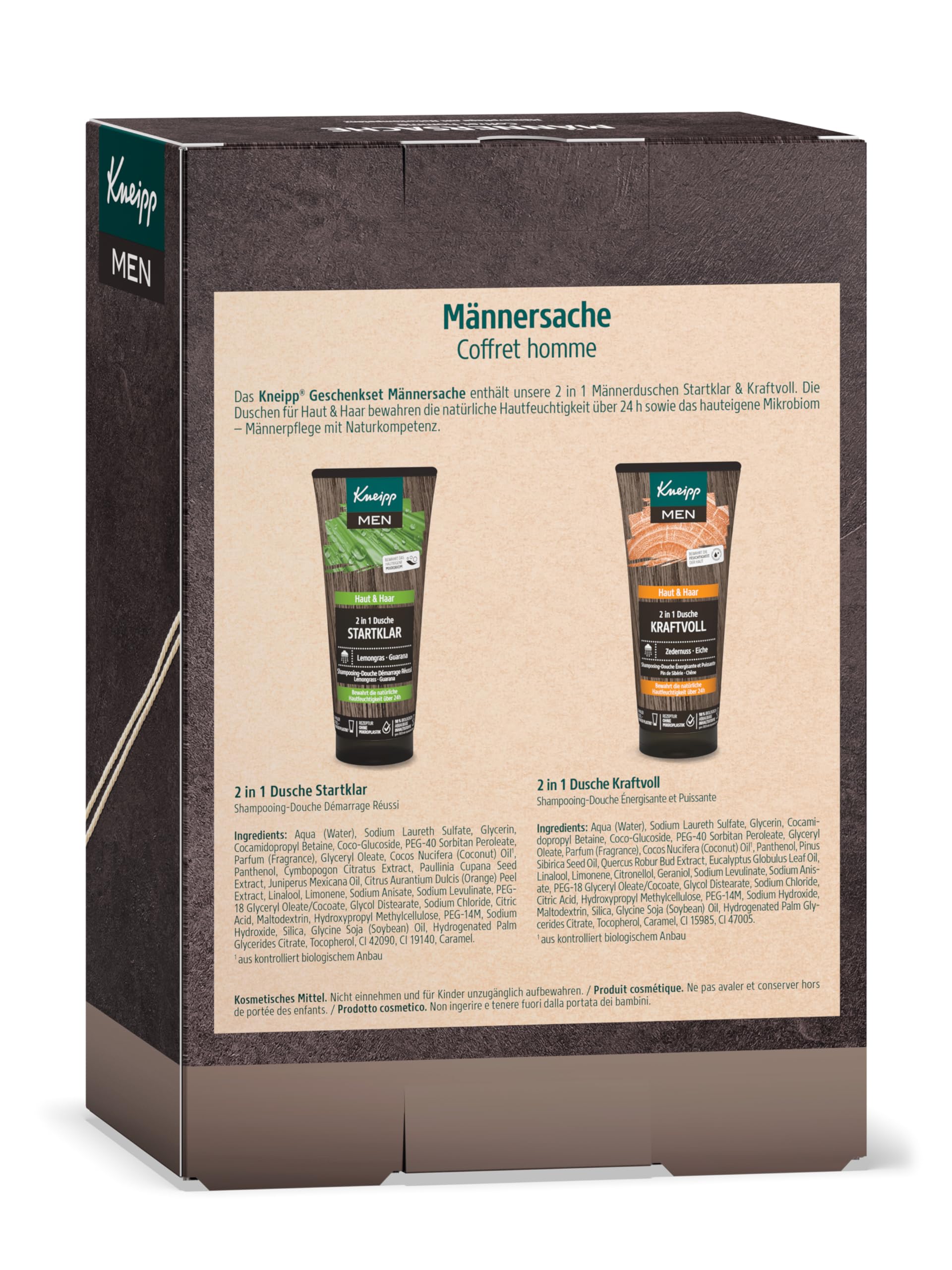 Kneipp Set de Regalo Männersache 2 en 1 Duchas Masculinas 200 ml Cuidado Masculino