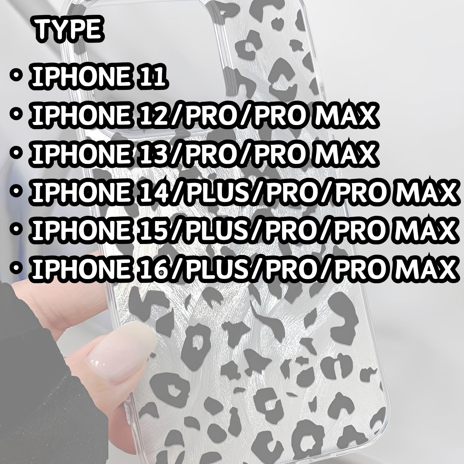 ピンクリボンかキラキラヒョウ柄レオパード柄韓国 iPhoneケース