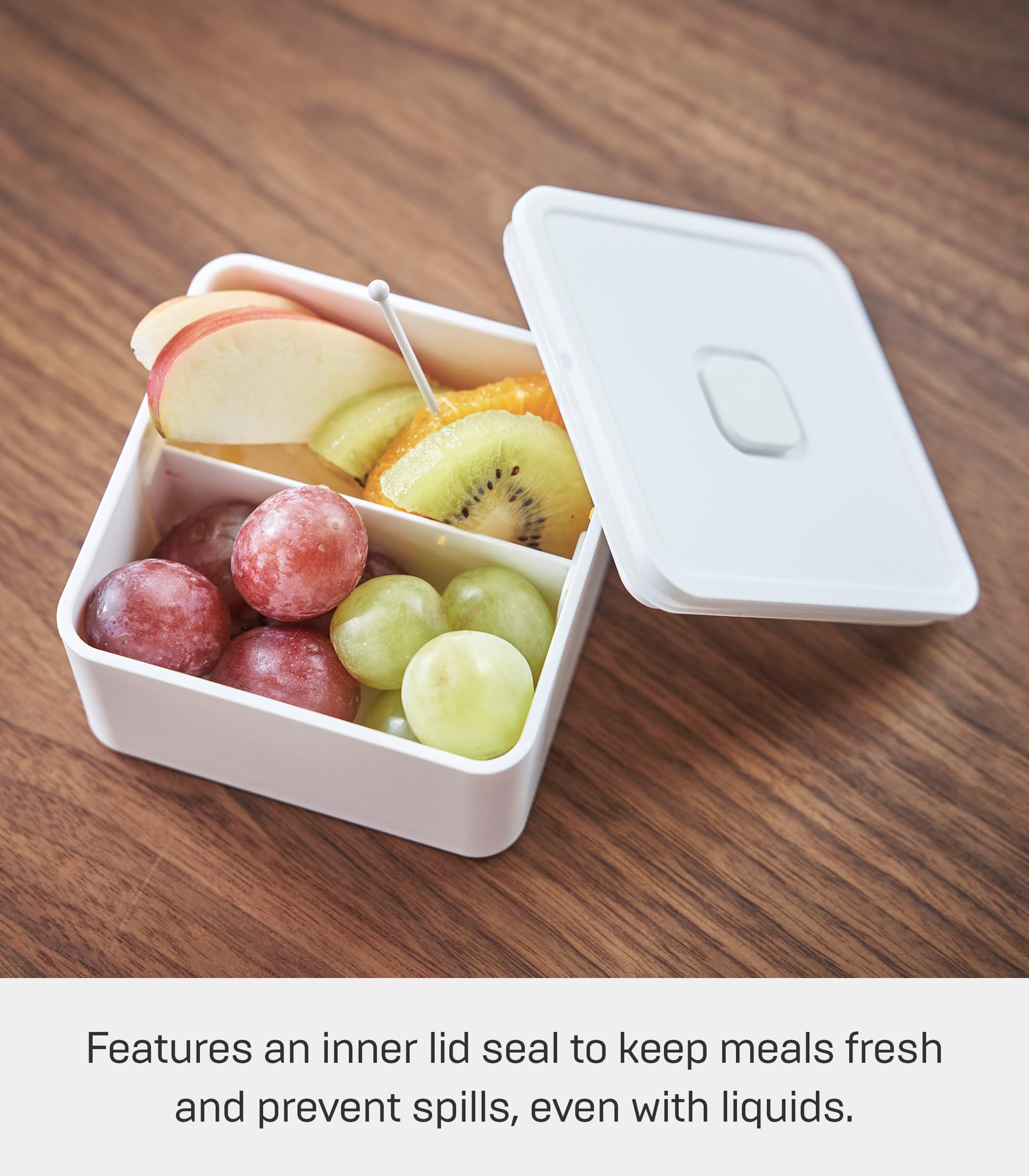 YAMAZAKI Home Tower Bento-Box 250 Ml – Mikrowellengeeignet, Auslaufsicher, Mit Vakuumversiegelung – Ideal Für Meal Prep