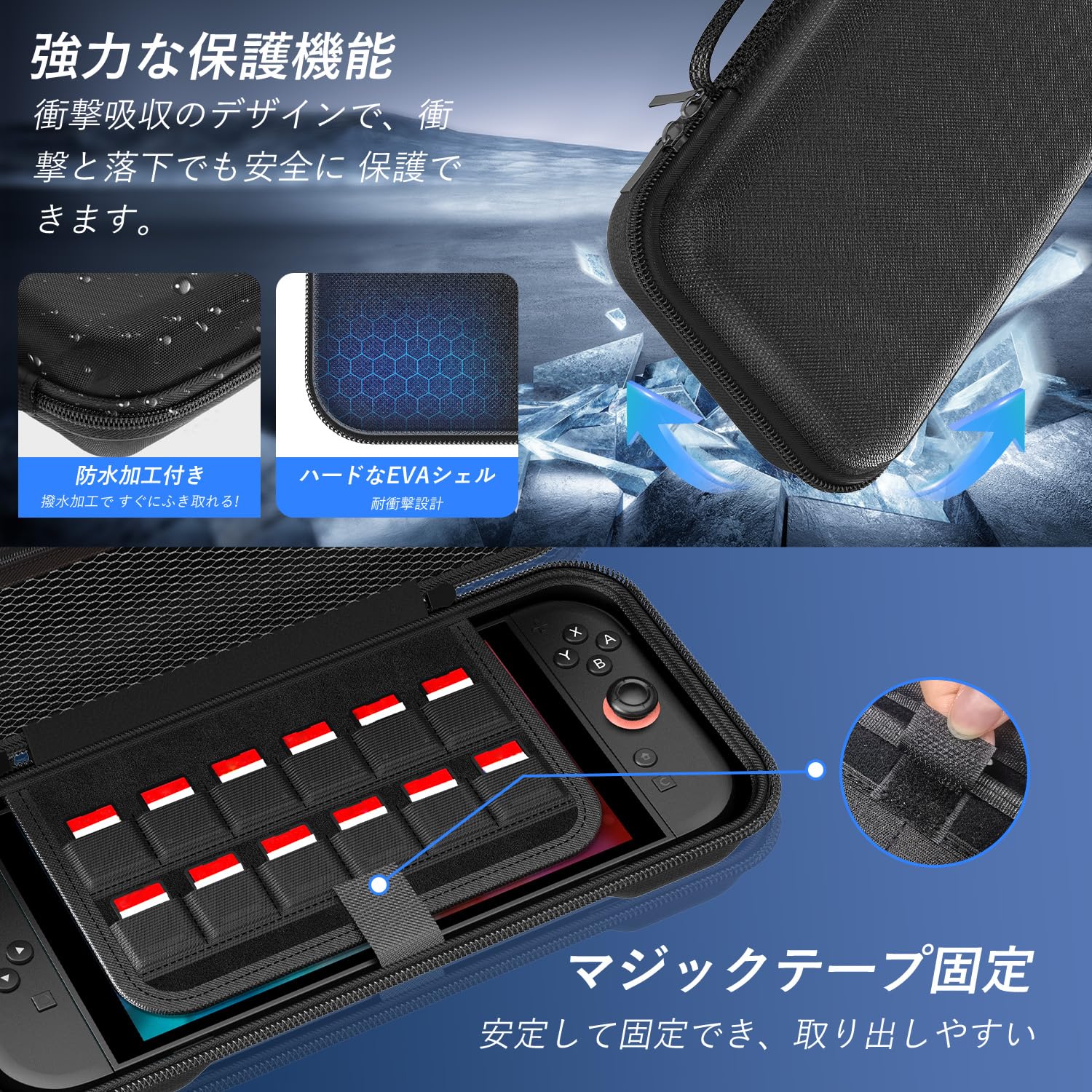 Amazon.co.jp: Switch 2 専用 ケース Sungale 収納ケース＋ガラス保護