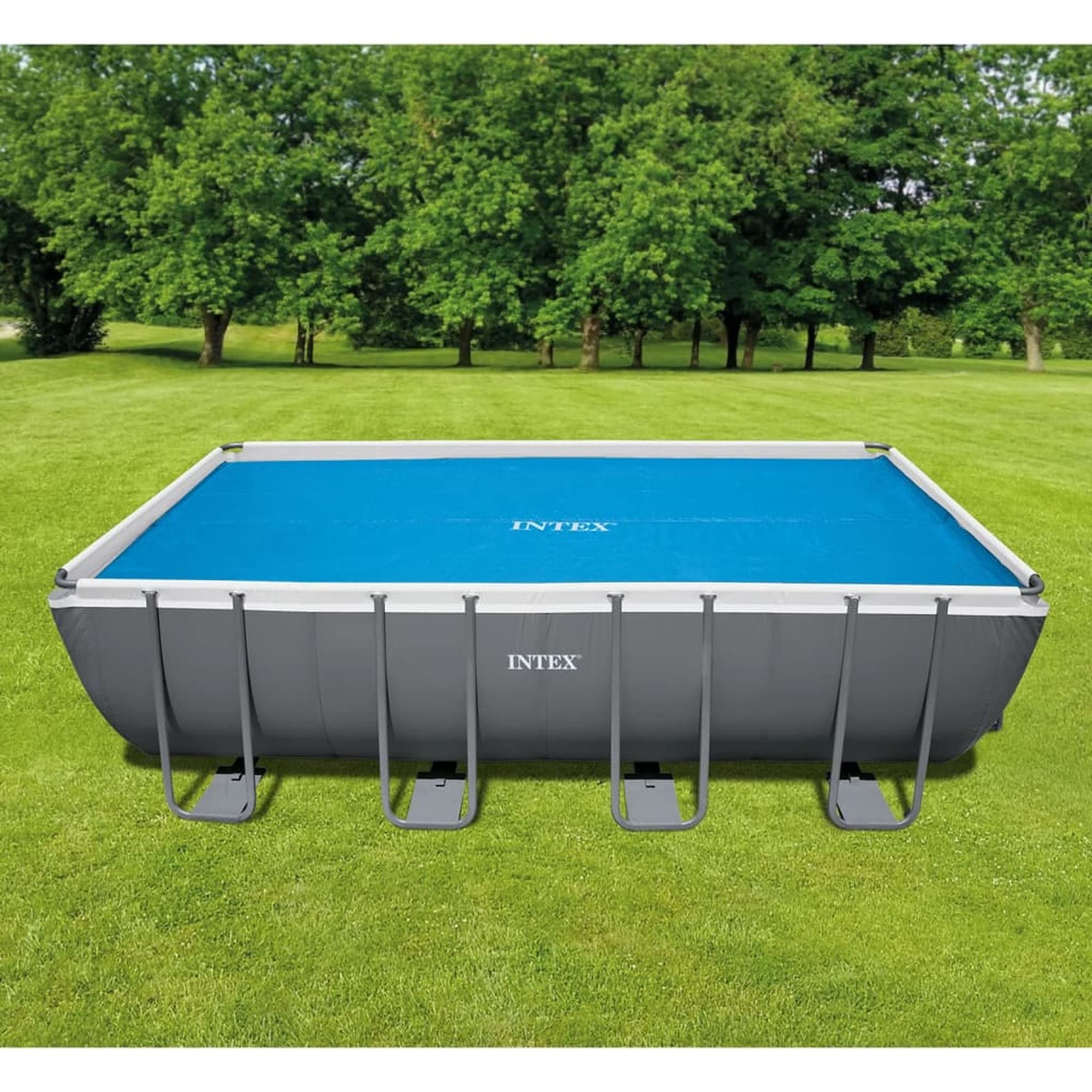 Intex Solarabdeckplane Ultra Frame rechteckig 549 x 274 cm 160 Mikron Blau