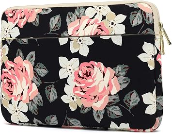 KAYOND Nylon Fabric 13 inch laptop sleeve, for 12.5-13.3 Inch Notebook Computer and Macbook air 13,Macbook pro 13.3, Water Repellent laptop bag,Shockproof case 13-13.3 inch, Black