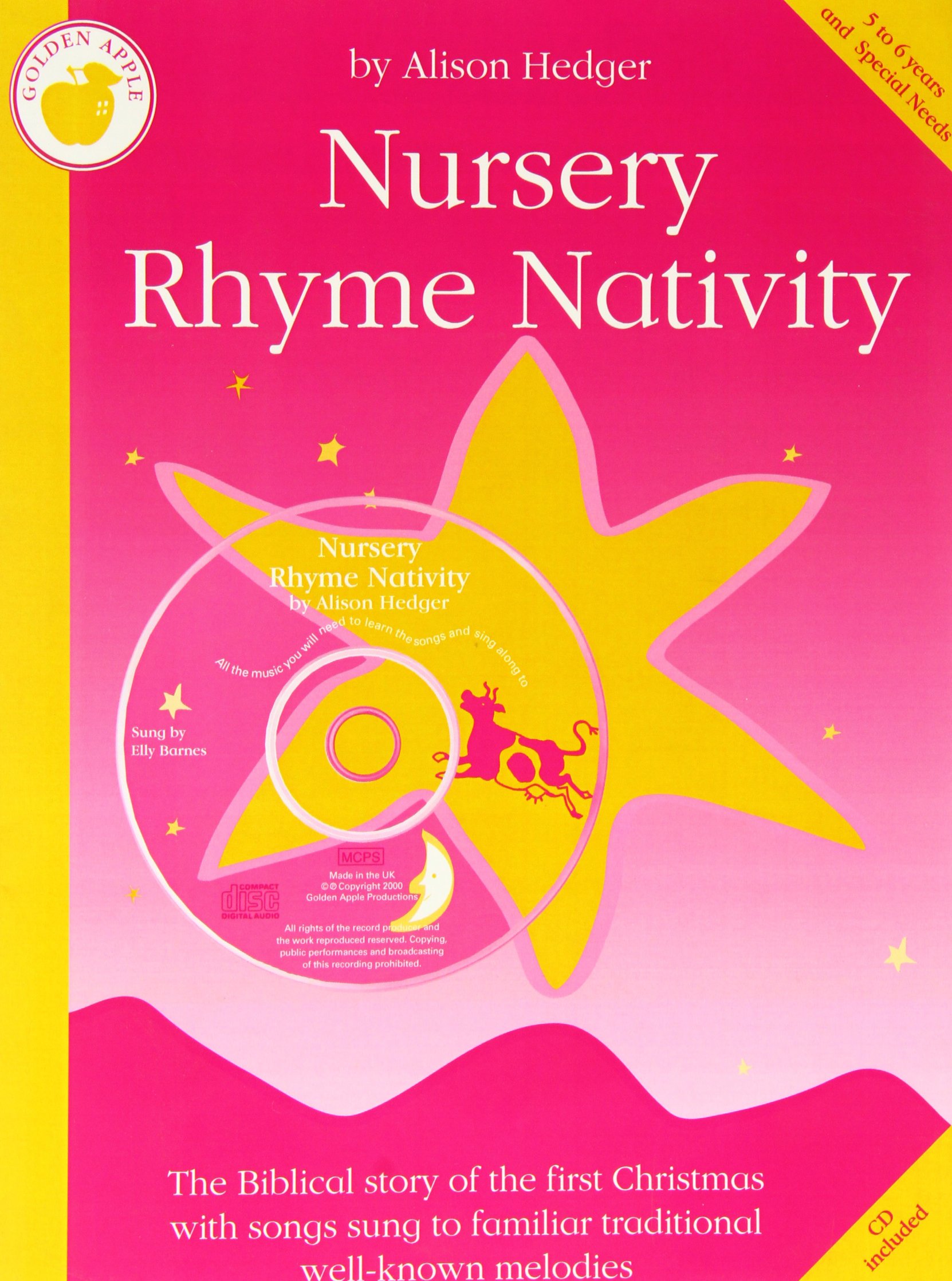Nursery Rhyme Nativity Alison Hedger Book and CD Musical Golden Apple Production
