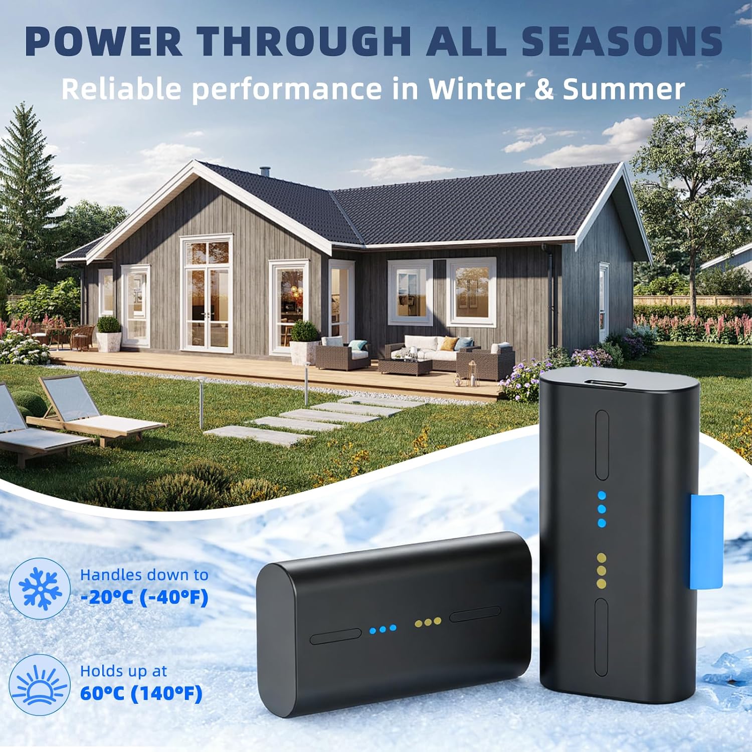 2-Pack 7000mAh Battery Compatible with SimpliSafe Wireless Outdoor Security Camera Models CMOB1, SCM301, CM0B1, Replacement for Battery SSCAM-BAT1, 3.7V Rechargeable with 2 Type-C Cables