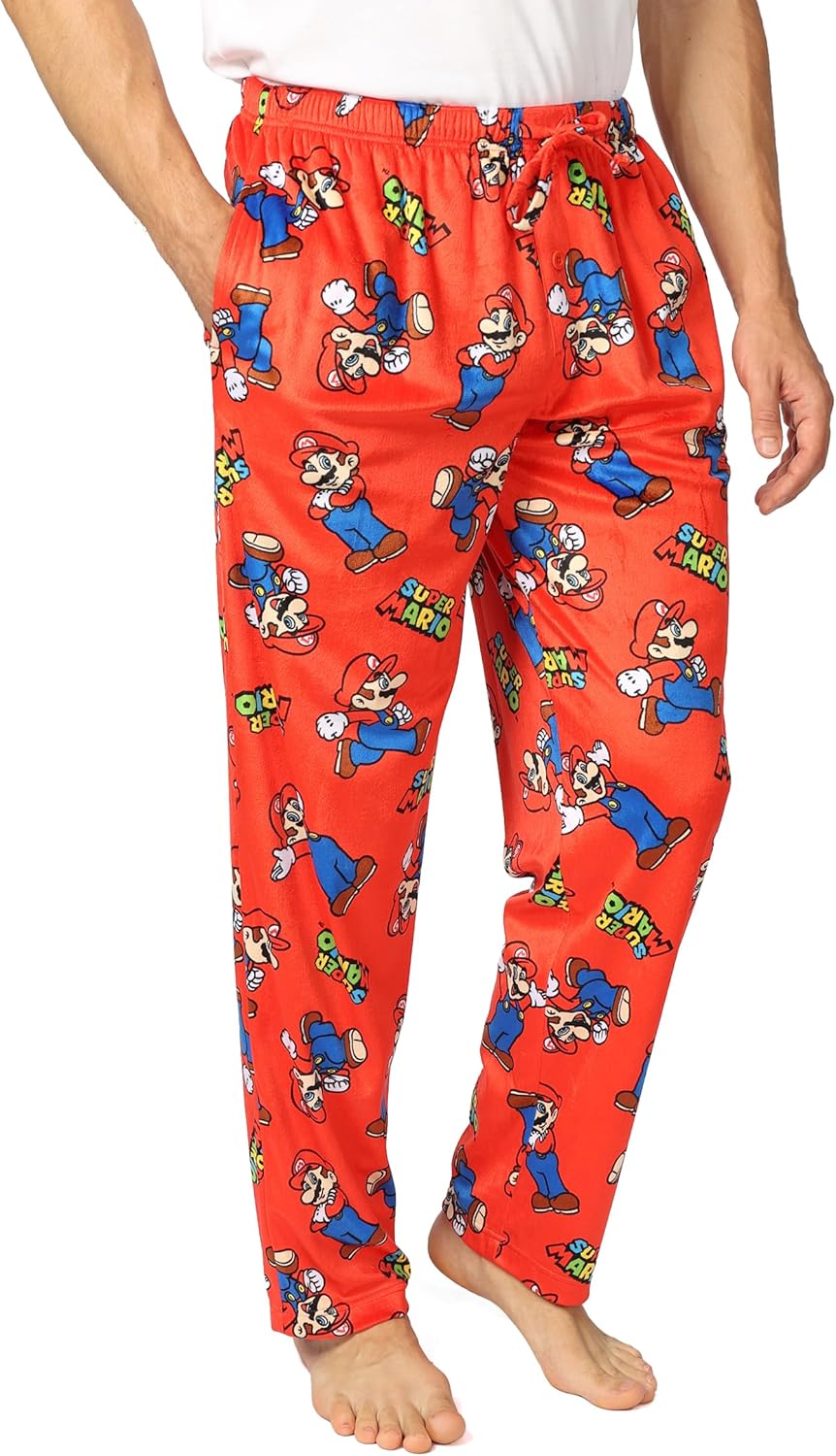 Nintendo mens Pajama Pants, Lounge Bottoms With Drawstring, Ultra-soft & Comfortable - Image 2
