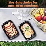 100-Piece Set(50-Pack) 32oz Meal Prep Containers with Lids, | Reusable Leakproof & Food Safe Food Storage Containers,for Restaurant,KitchenMicrowave,Dishwasher Safe Food Storage
