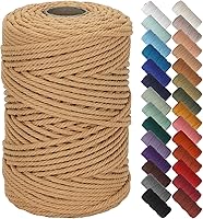 Vista 85 de NOANTA - Cuerda de macramé color verde aguamarina, 1/8 pulgadas (3 mm) x 109 yardas (100 metros), cuerda de algodón colorido para colgar