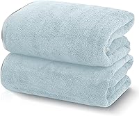 Vista 24 de TENSTARS Juego de 12 paños de alta calidad, secado rápido, terciopelo coral de microfibra suave, altamente absorbente, uso multiusos como baño, spa