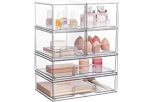 Vtopmart Stackable Clear Storage Drawers