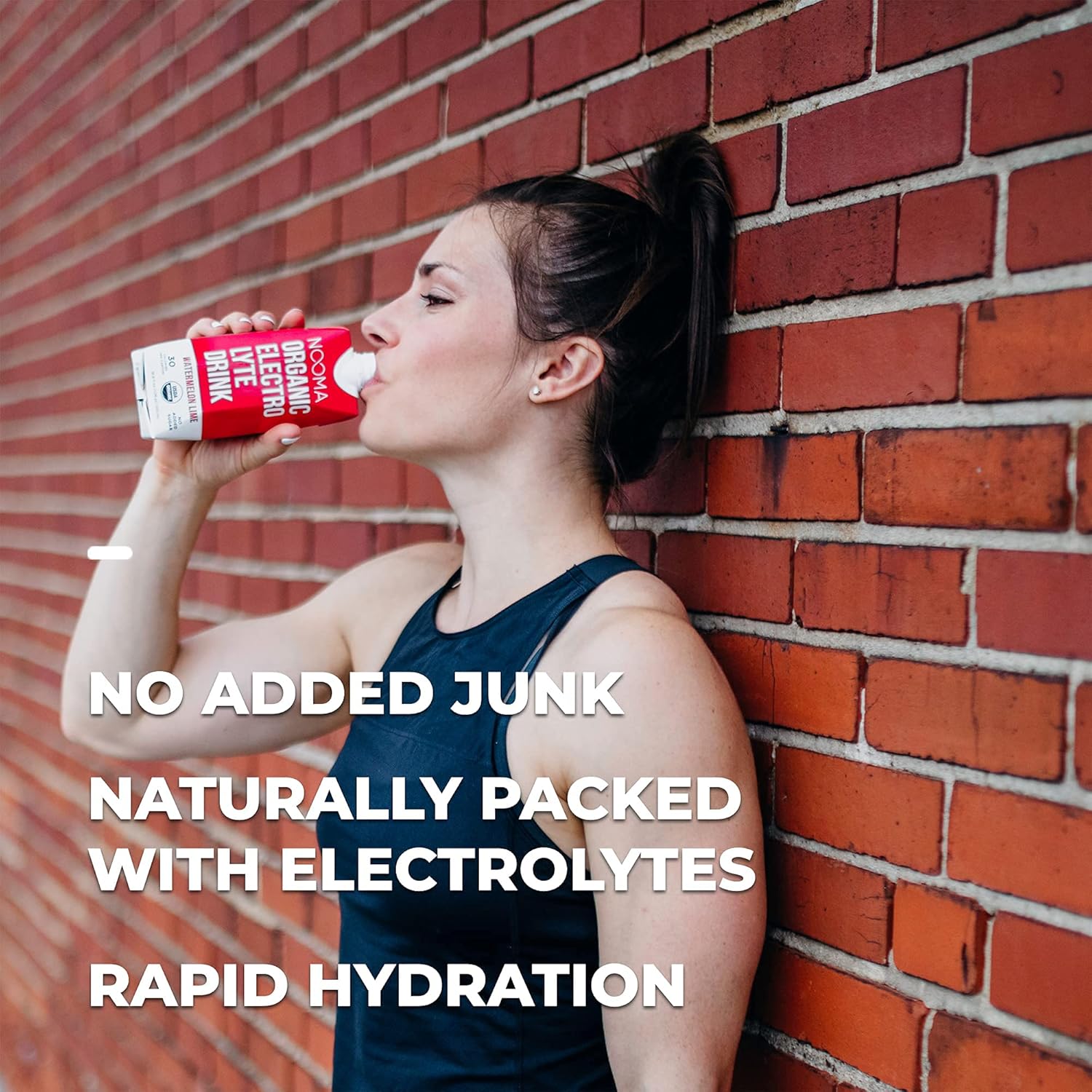 NOOMA Organic Electrolyte Sports Drink | Electrolyte Drink with Organic Coconut Water | Workout Hydration Drink with No Added Sugar | 30 Calories | Pack of 12 Sports Drinks (16.9oz) | Watermelon Lime : Grocery & Gourmet Food