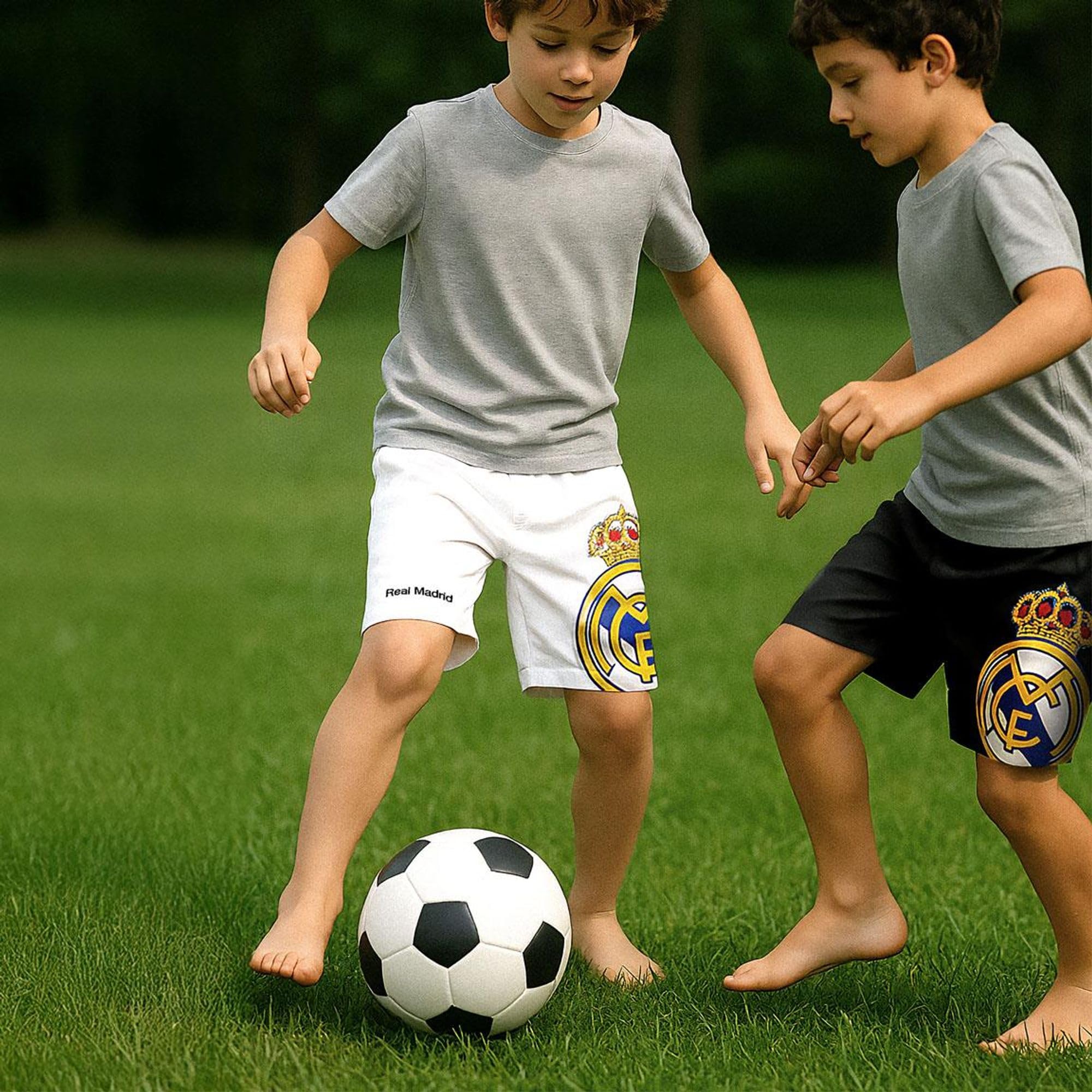 Bermuda Baño Real Madrid Niños - Bañador Real Madrid Niño Playa, Piscina, Secado Rápido y Resistente al Cloro, Boxer Natación Niños Cordón Ajustbales y Bolsillos, Bañador Niños