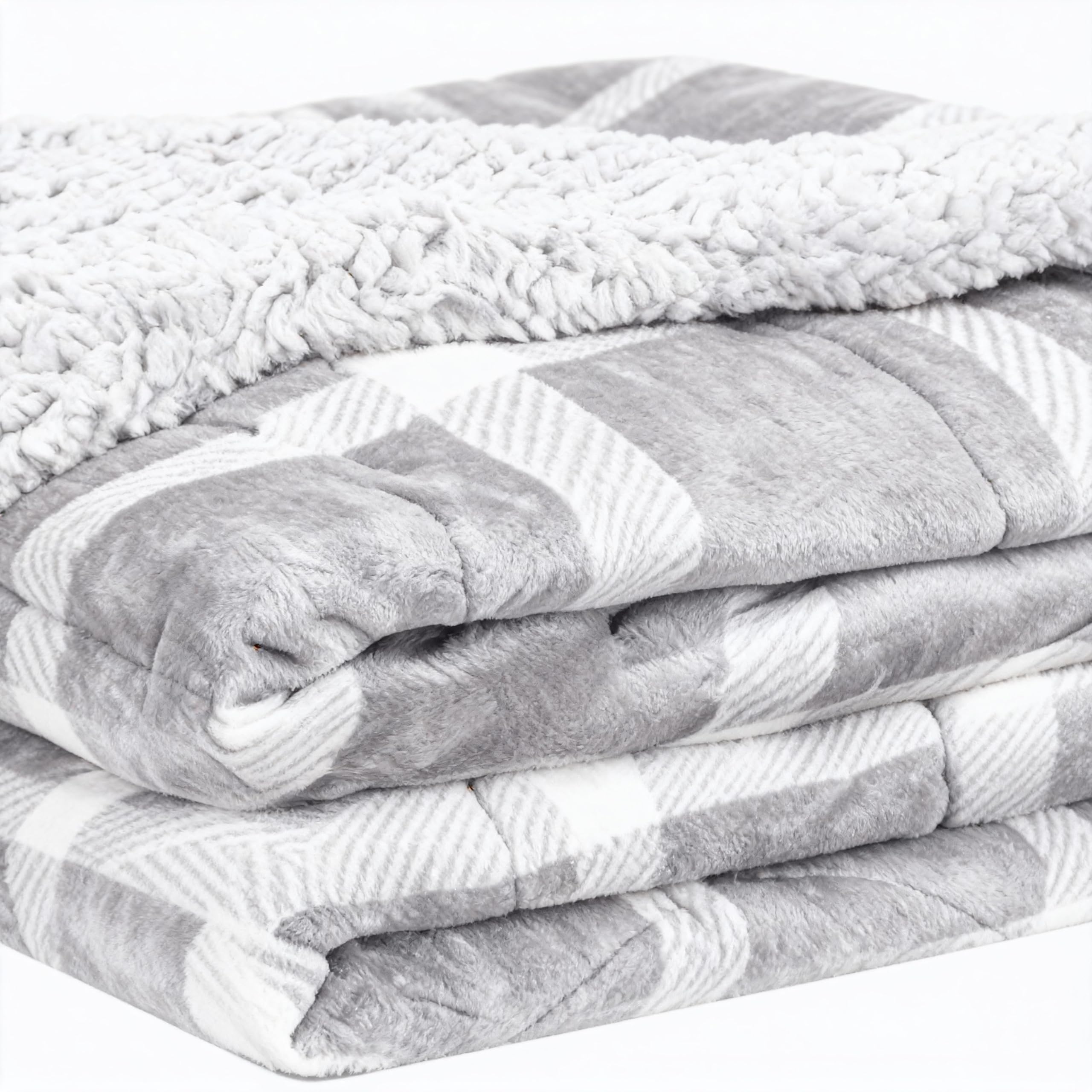 FUKURO. Edredón Invierno Borreguillo Nórdico para Cama 90-135/135-150 con Funda Almohada - Edredón Borrego.Parte 2 (París Negro, 240x260cm)