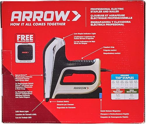 Miniatura 4 de Arrow Fastener T50AC - Pistola de grapas eléctrica profesional y clavadora