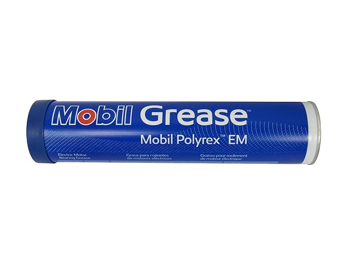Mobil Polyrex EM Electric Motor Bearing Grease, Blue, 13.7 oz. Tube