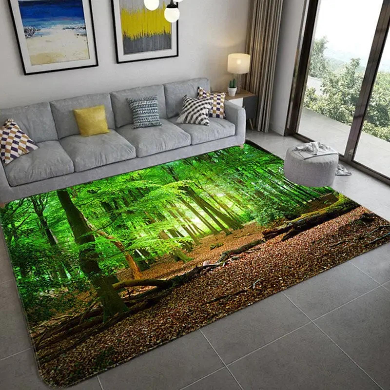 Alfombra para sala de estar JGGXHM que evita resbalones con estilo natural