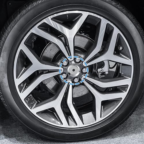 Miniatura 2 de ACROPIX Tapacubos de rueda de 2.520 in, 4 clips, tono plateado, paquete de 4