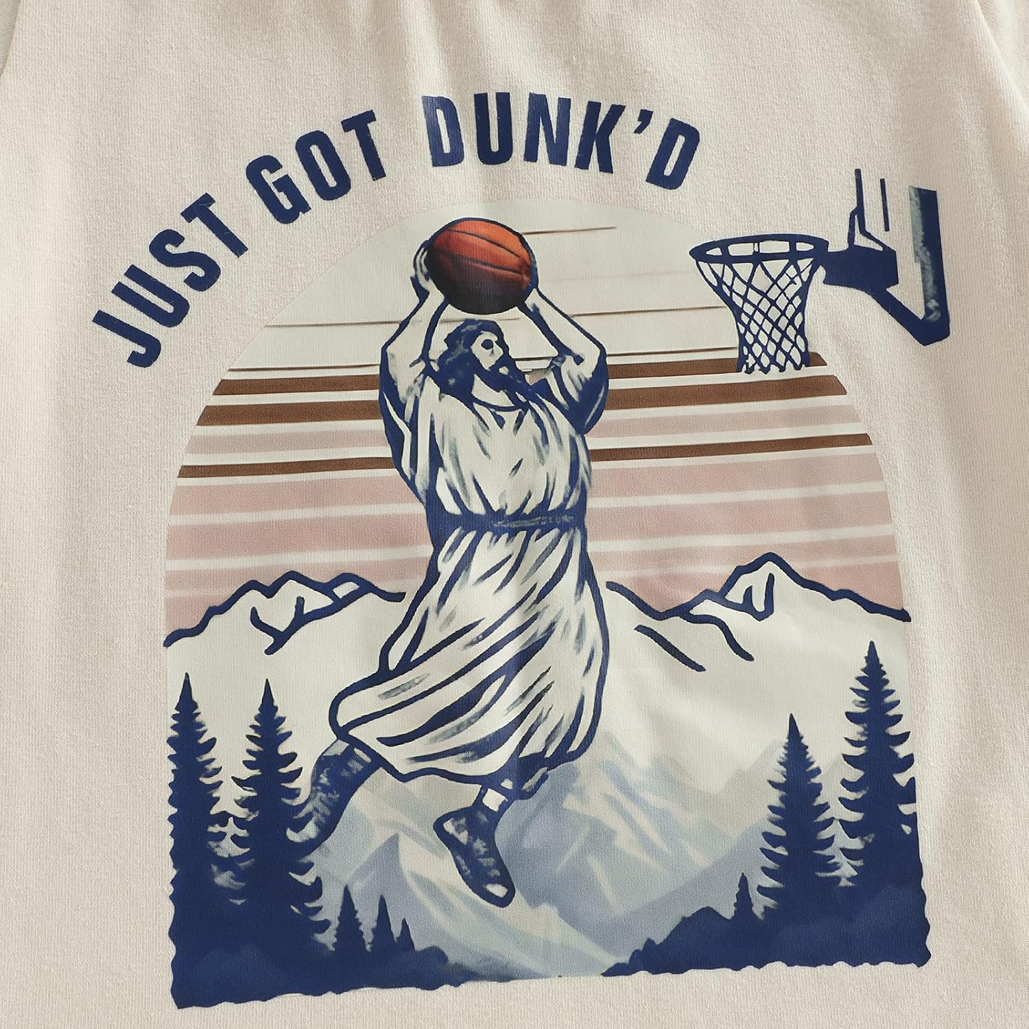 Fernvia Toddler Baby Boy Summer Clothes Funny Basketball Retro Short Sleeve Shirt T-Shirt Tops + Shorts Outfit Set - Image 5