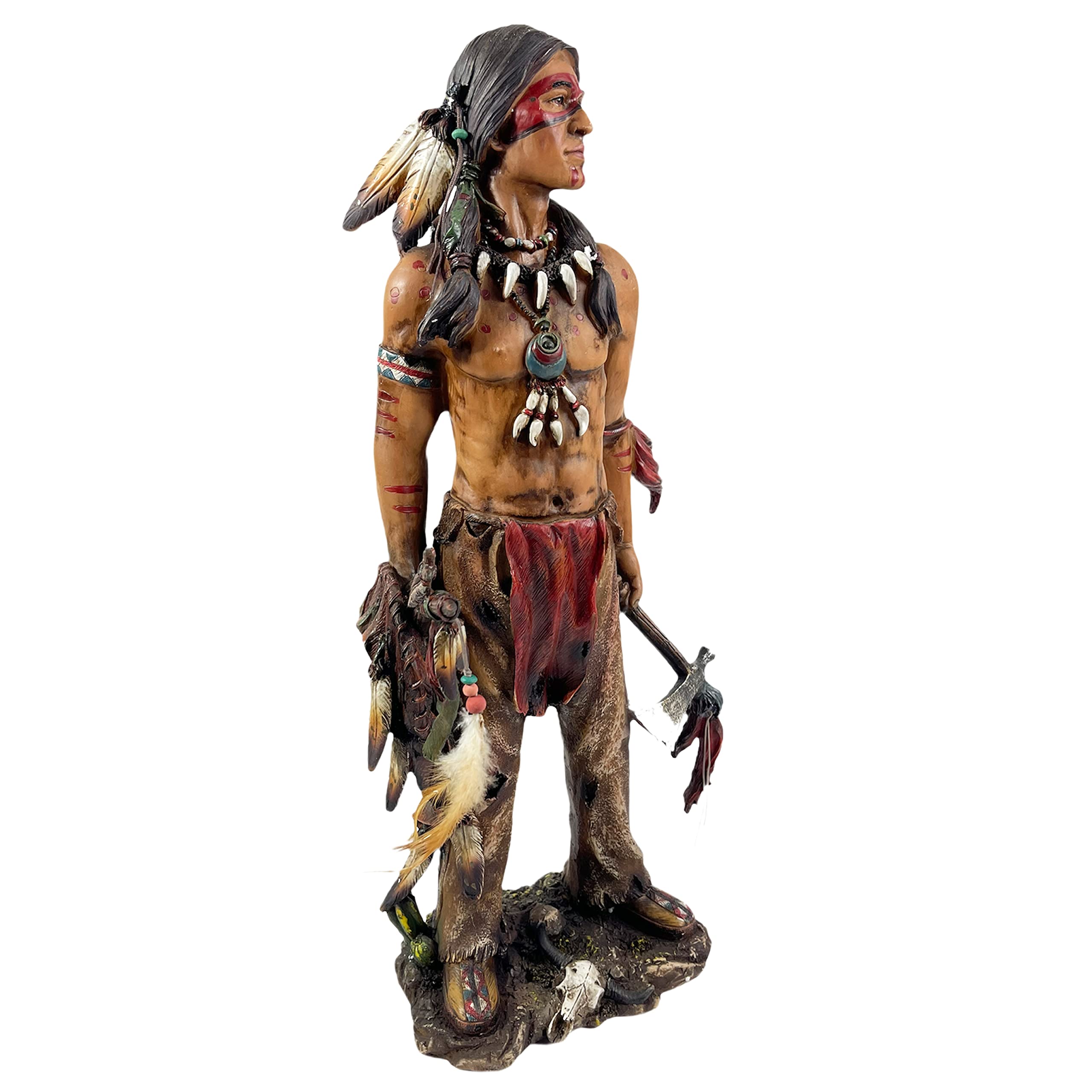 Urbalabs Indian Apache Warrior Large 20 Inch Native American Decor 