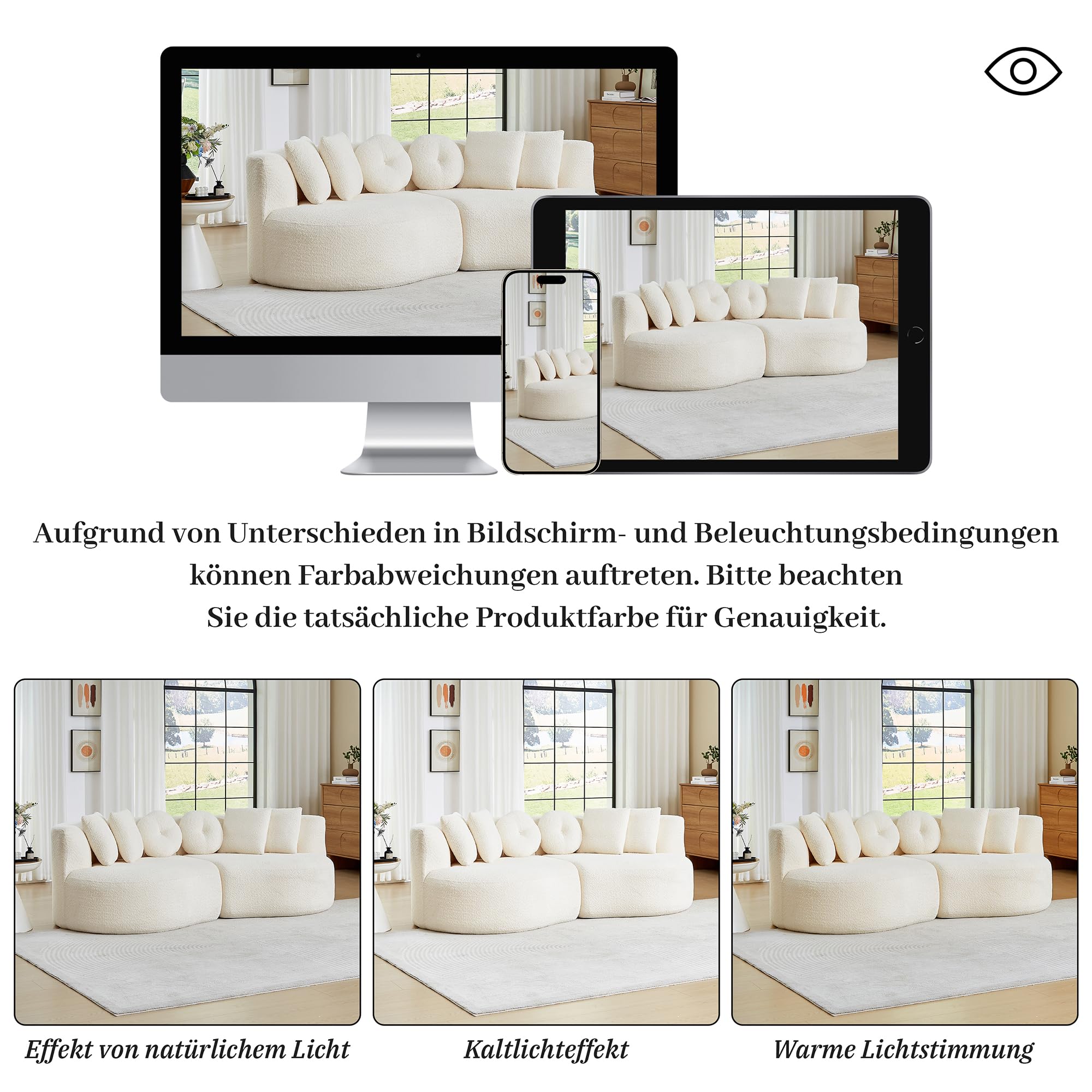Sofa 2-osobowa szenilowa, wzór nerkowca, modułowa, zakrzywiona