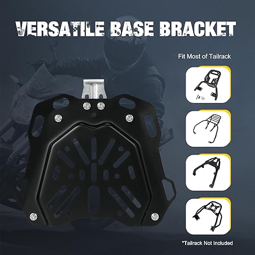 Miniatura 7 de Maleta superior para motocicleta, bolsa trasera de motocicleta de 45 L, maletero superior de aluminio con sistema de bloqueo antirrobo, fácil