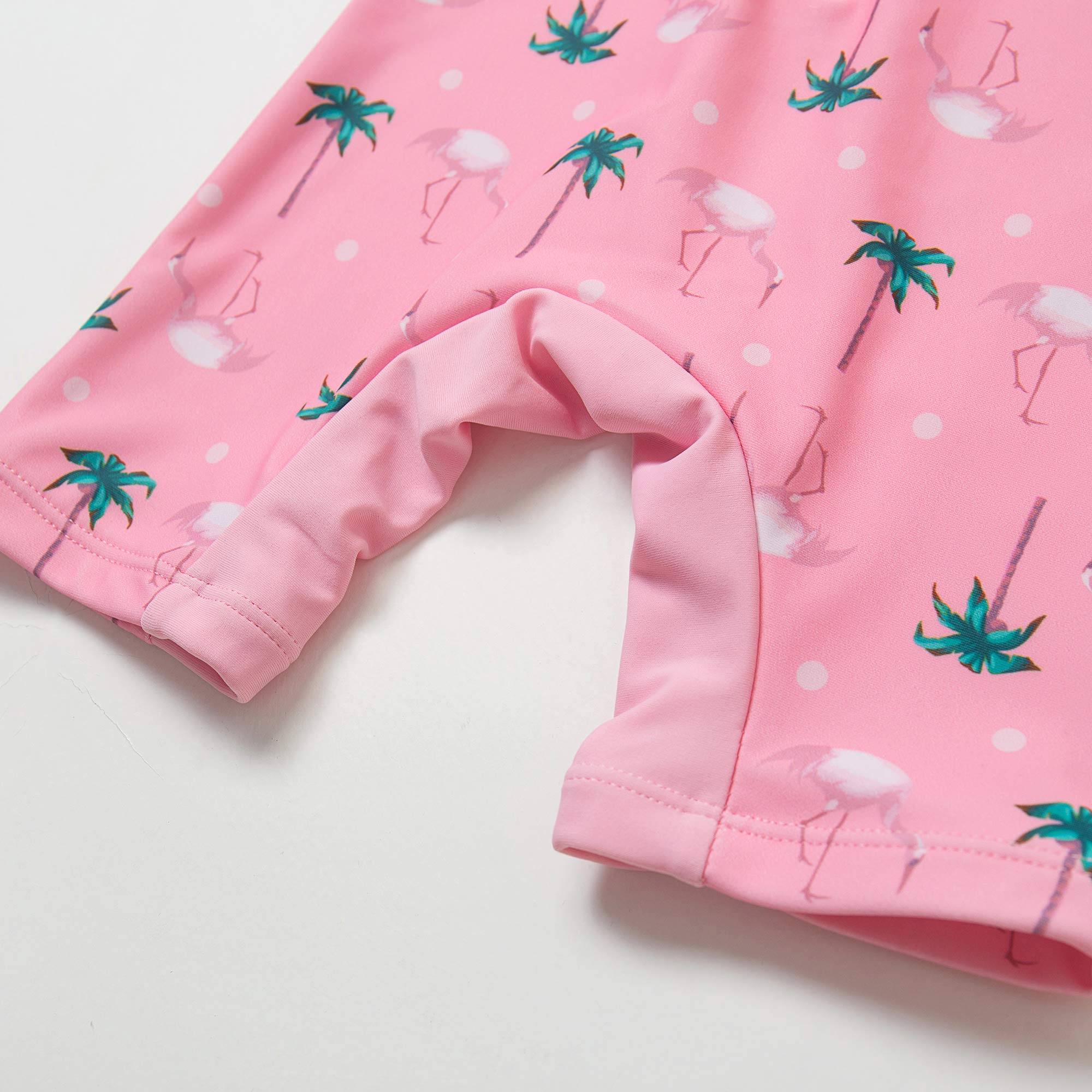 BONVERANO Bañador de una Pieza de Manga Larga para bebé niña protección UV 50+ One Zip