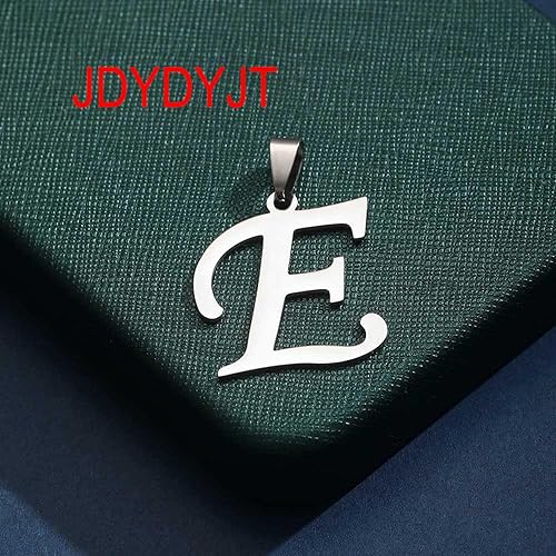Miniatura 6 de Dijes de acero inoxidable con dije de letra inicial para hacer joyas, collares, pulseras y llaveros