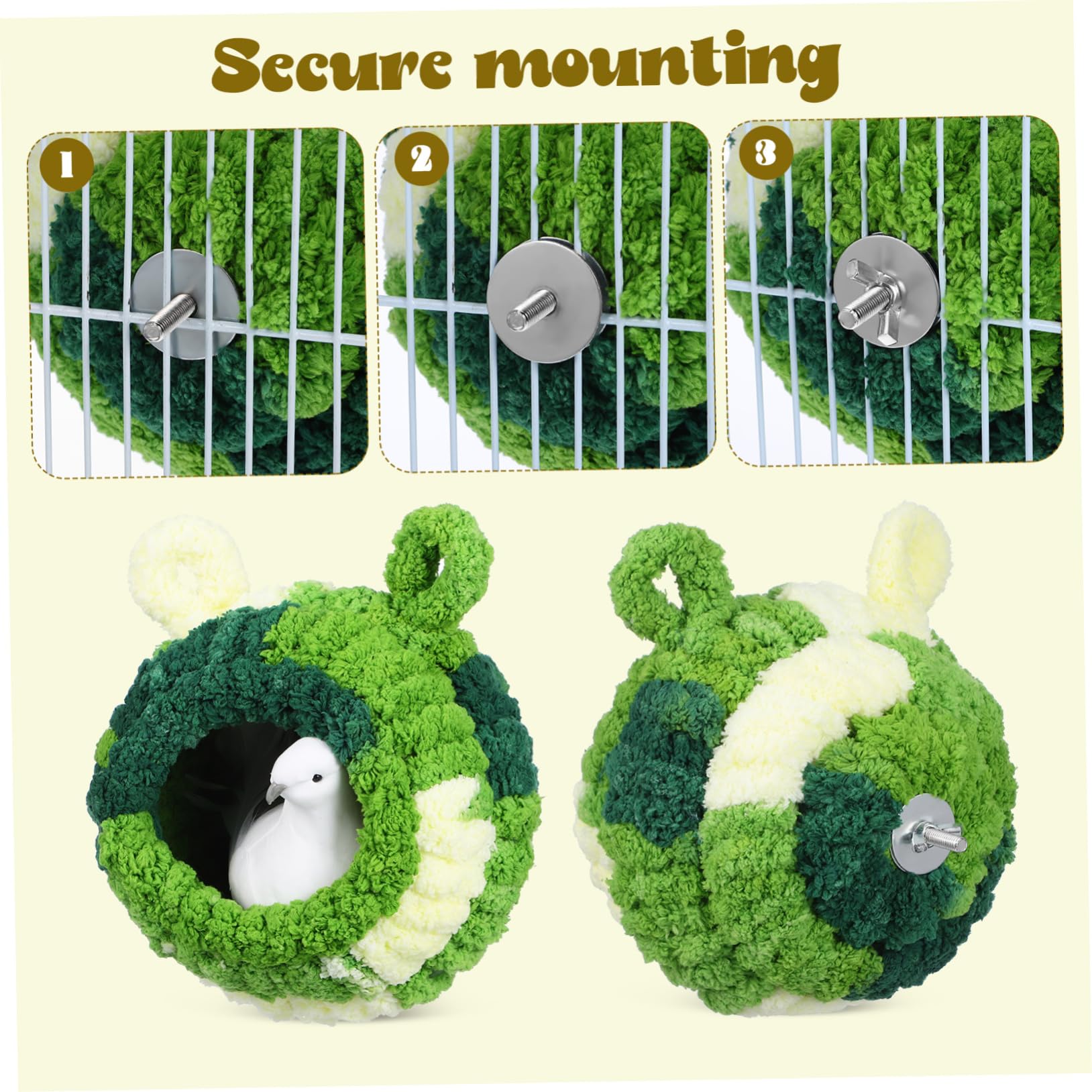 COLLBATH Nido De Loro Nido De Pájaro Jaula De para Pájaros Nido De Cacatúa Montaje En Jaula De Loros Cama para Dormir para Pájaros para Loros Cama para