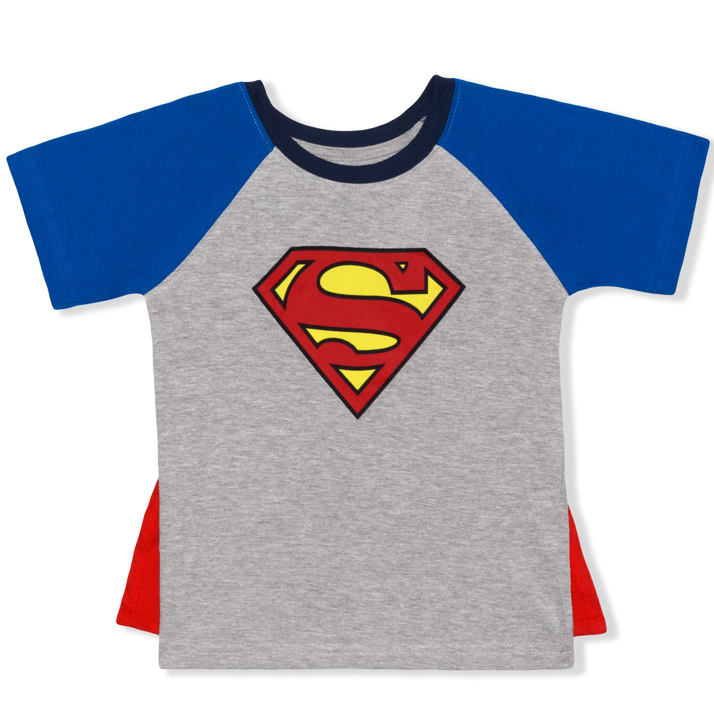 Buy Warner Bros Batman or Superman T Shirt with Detachable Cape