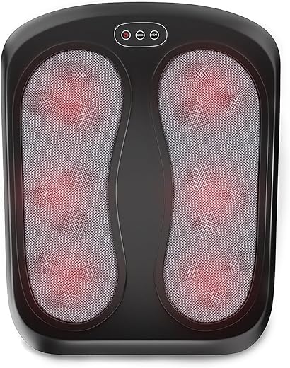 Lifelong Foot and Leg Massager for Pain Relief LLM1161 | Heat Therapy | Improved Circulation | Ergonomic Design | Compact 