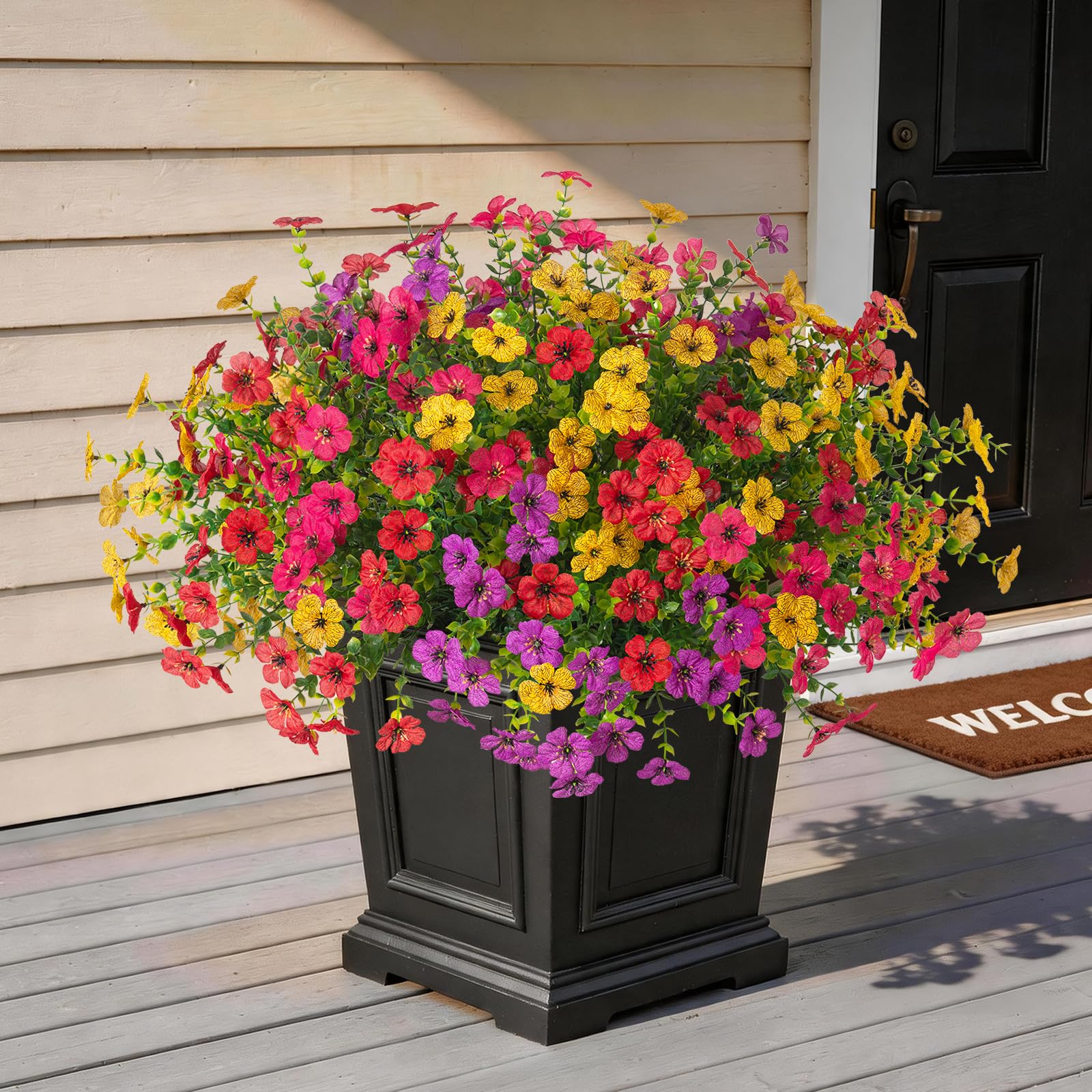 Hommyea Artificial Fake Flowers Plants