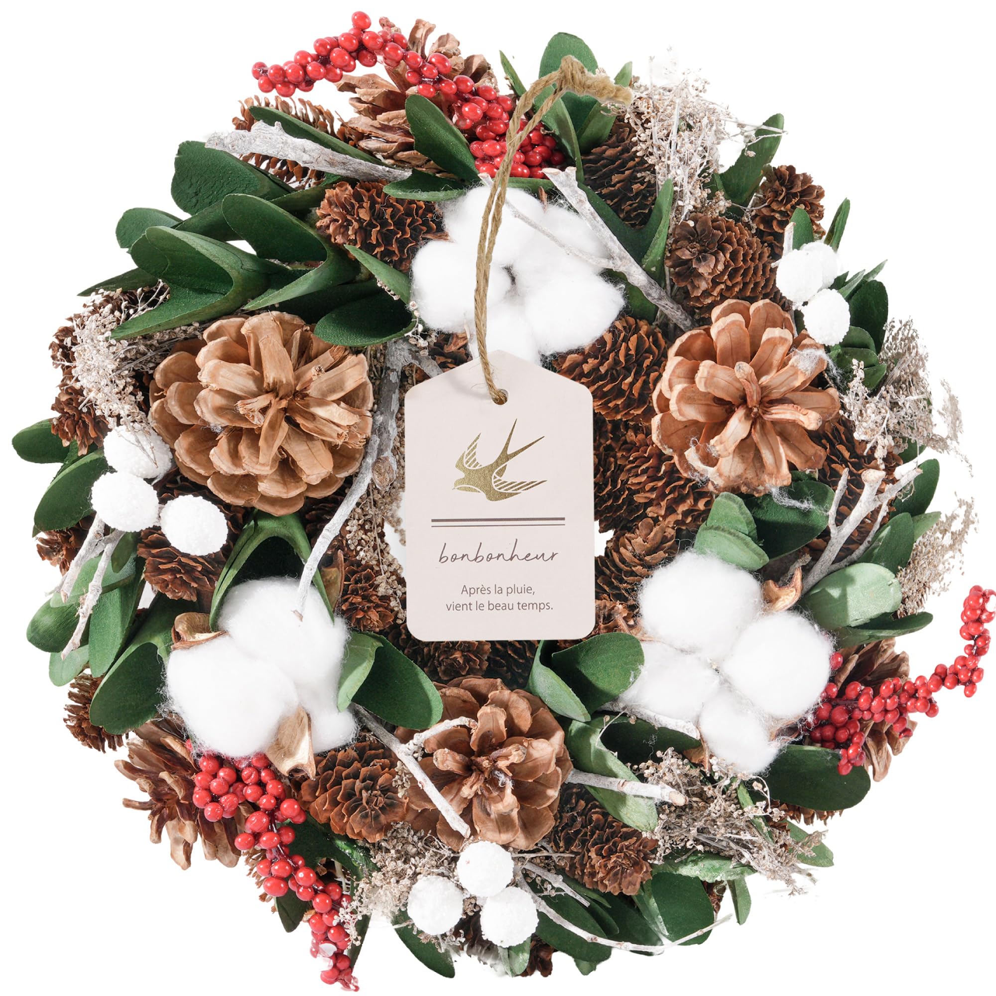 Amazon.co.jp: 自然素材がメインのナチュラルリース 天然パルプの