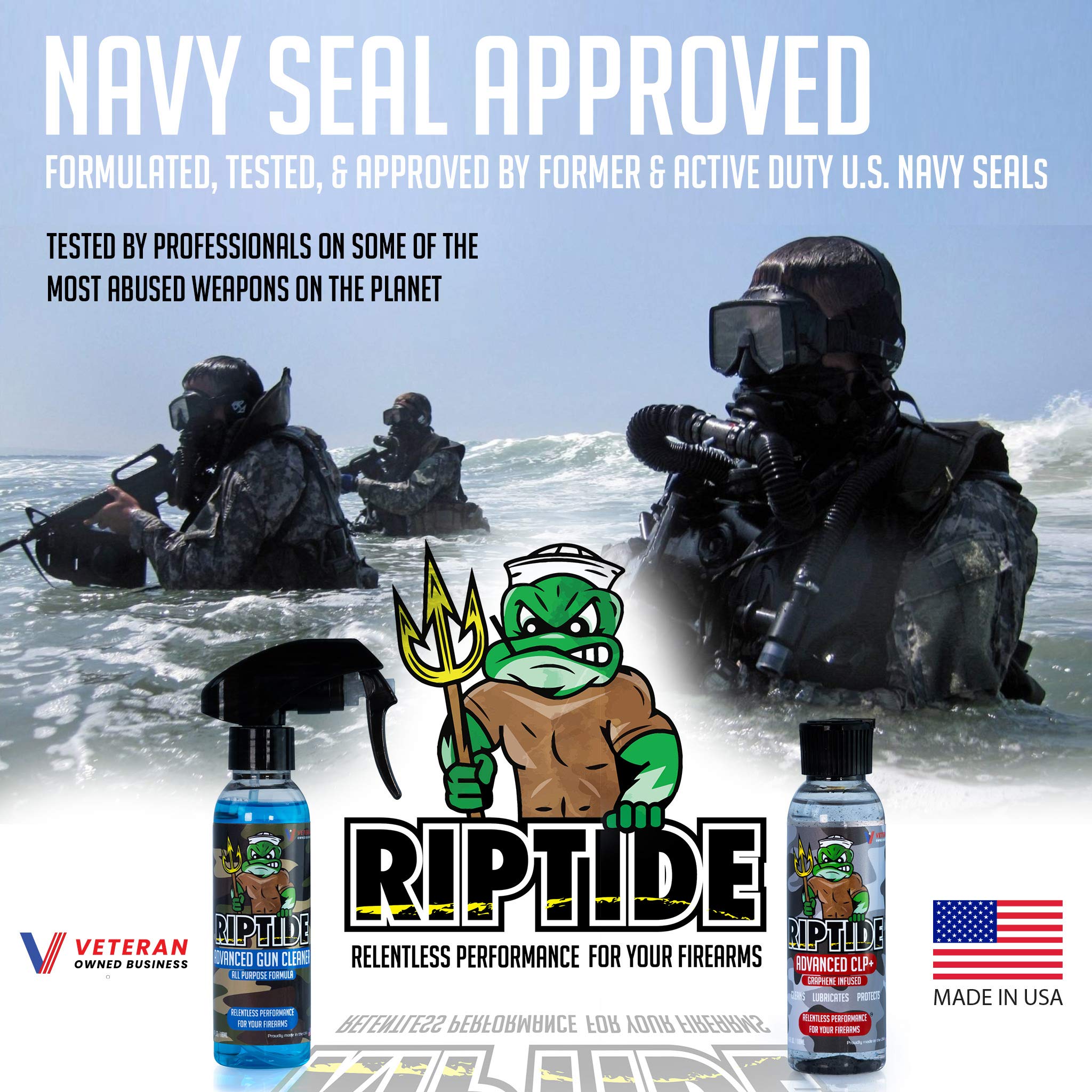 Buy Riptide Armory Advanced Gun Cleaner & CLP+ Graphene 4oz 2 Step Kit