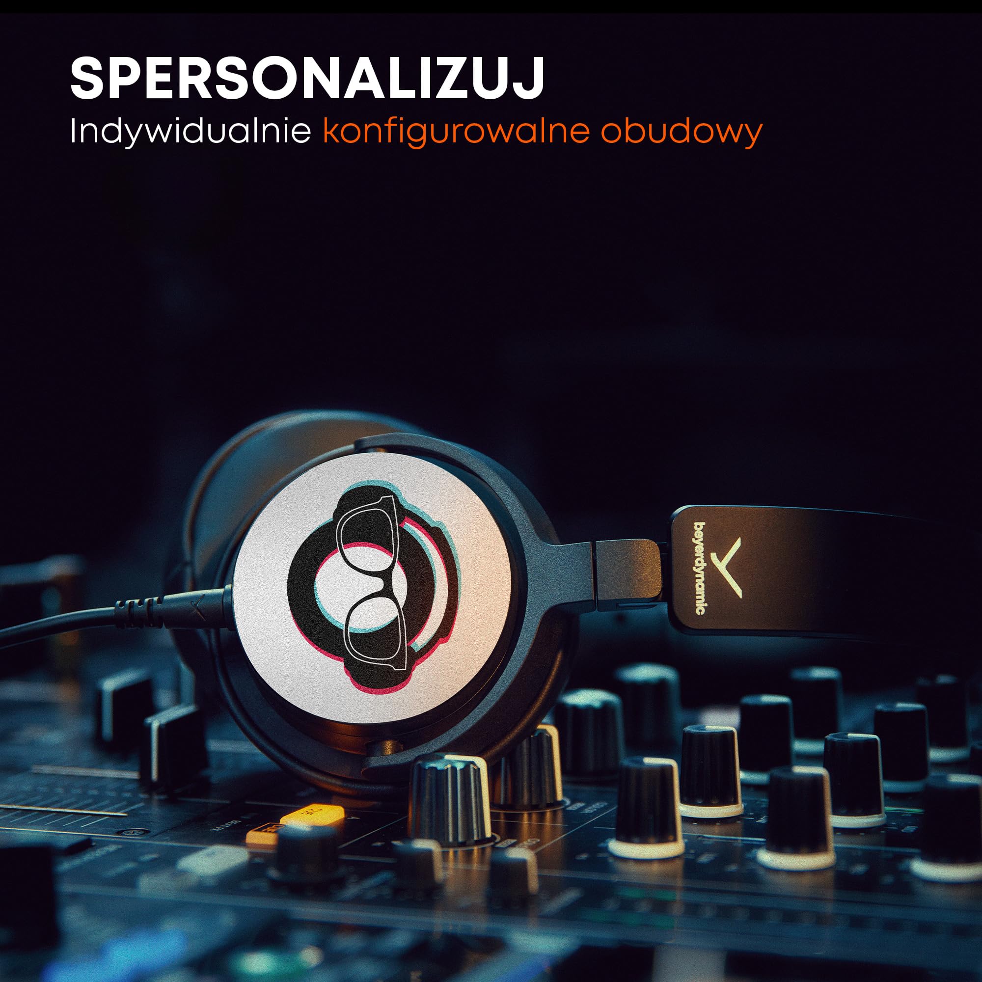 beyerdynamic DJ 300 PRO X Profesjonalne słuchawki DJ 2-w-1 On-/Over-Ear jako elastyczna funkcja stylu i użytkowania dla profesjonalnych DJ-ów