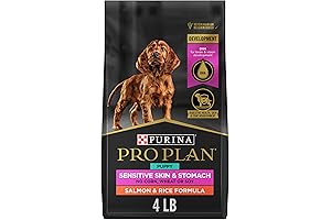 Purina Pro Plan Sensitive Skin & Stomach Puppy Food, Salmon & Rice...