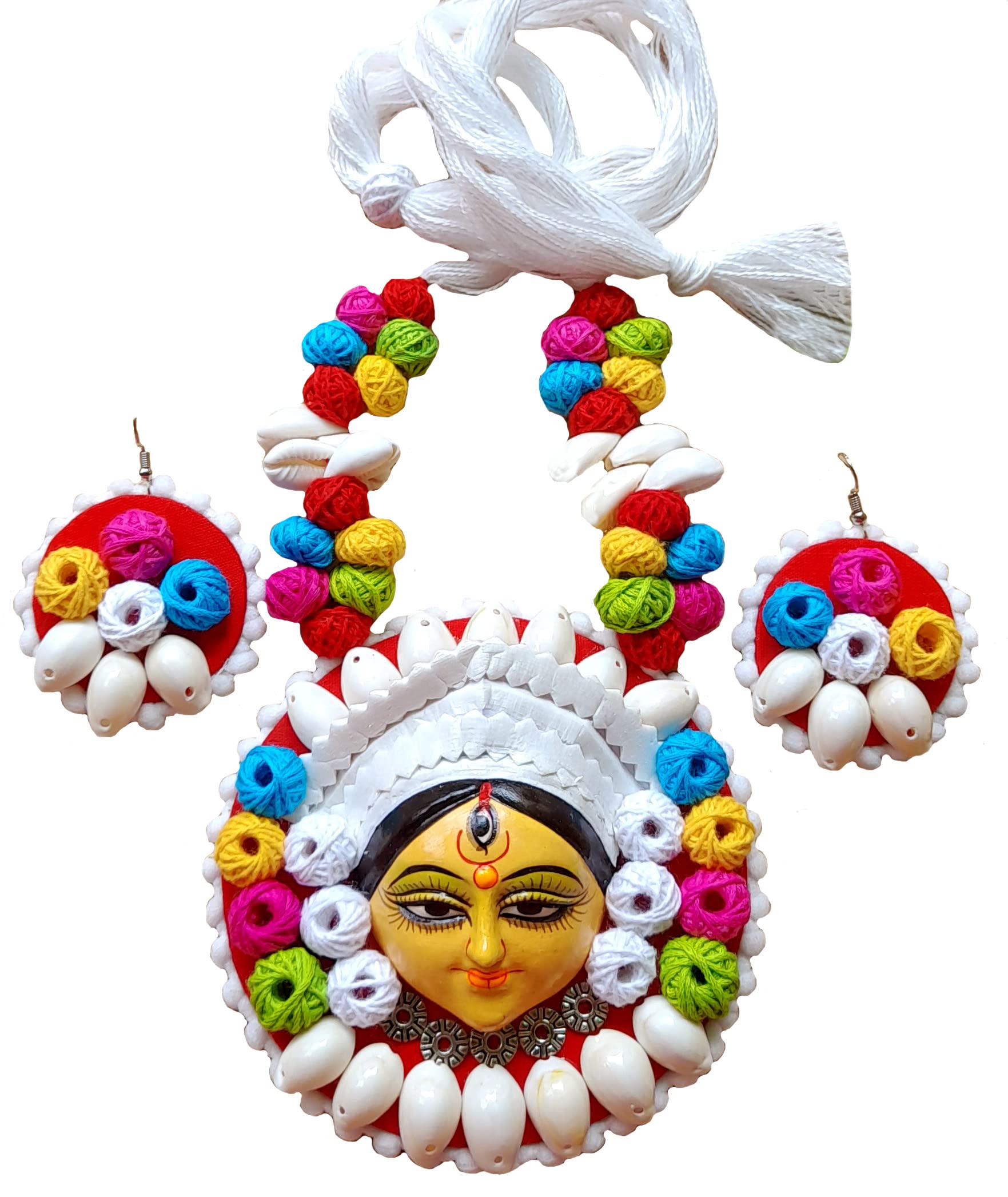 SAKHIHandmade jewellery set with earring for woman girls mata durga rani