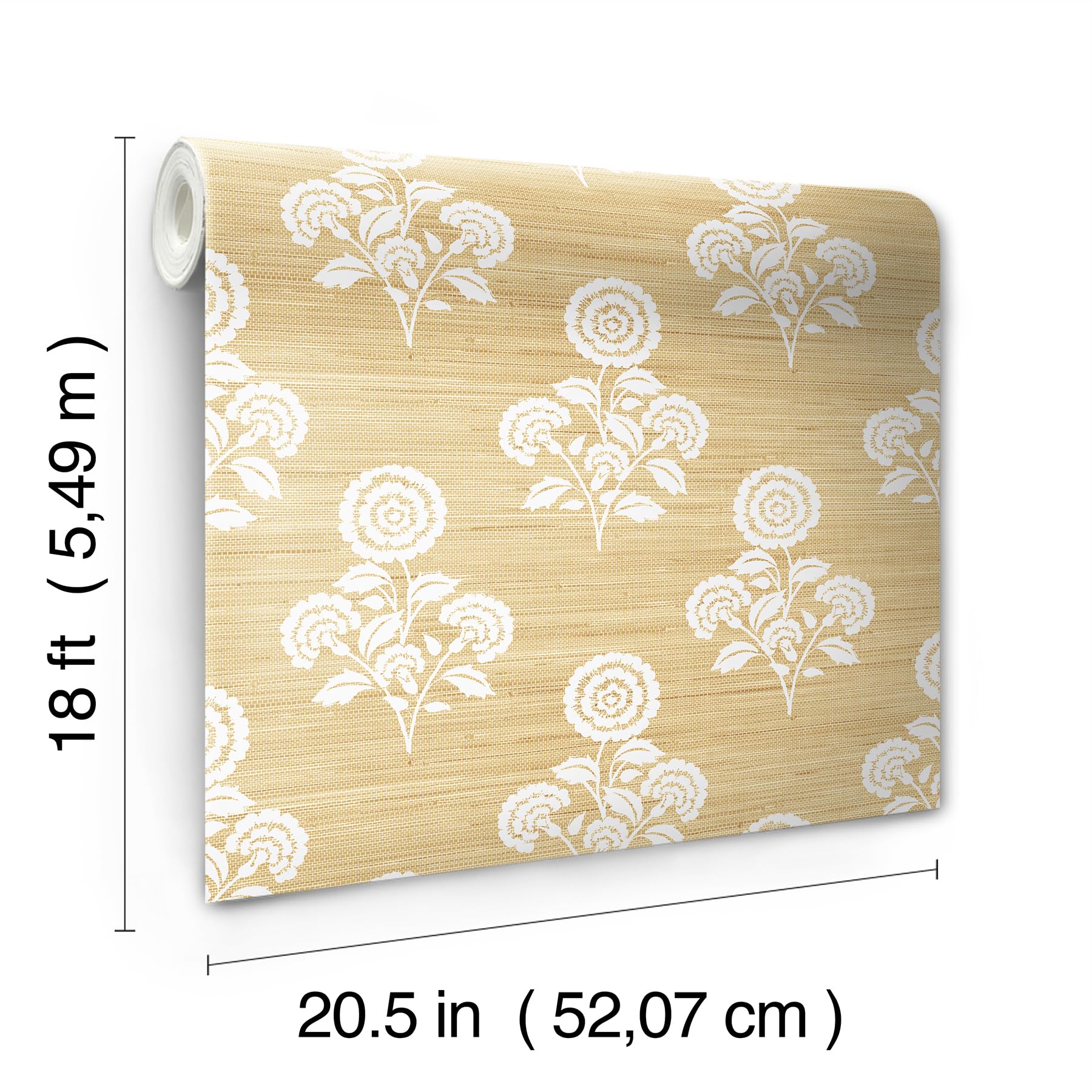 Flourish SSS6308 Papier peint autocollant imitation toile de jute