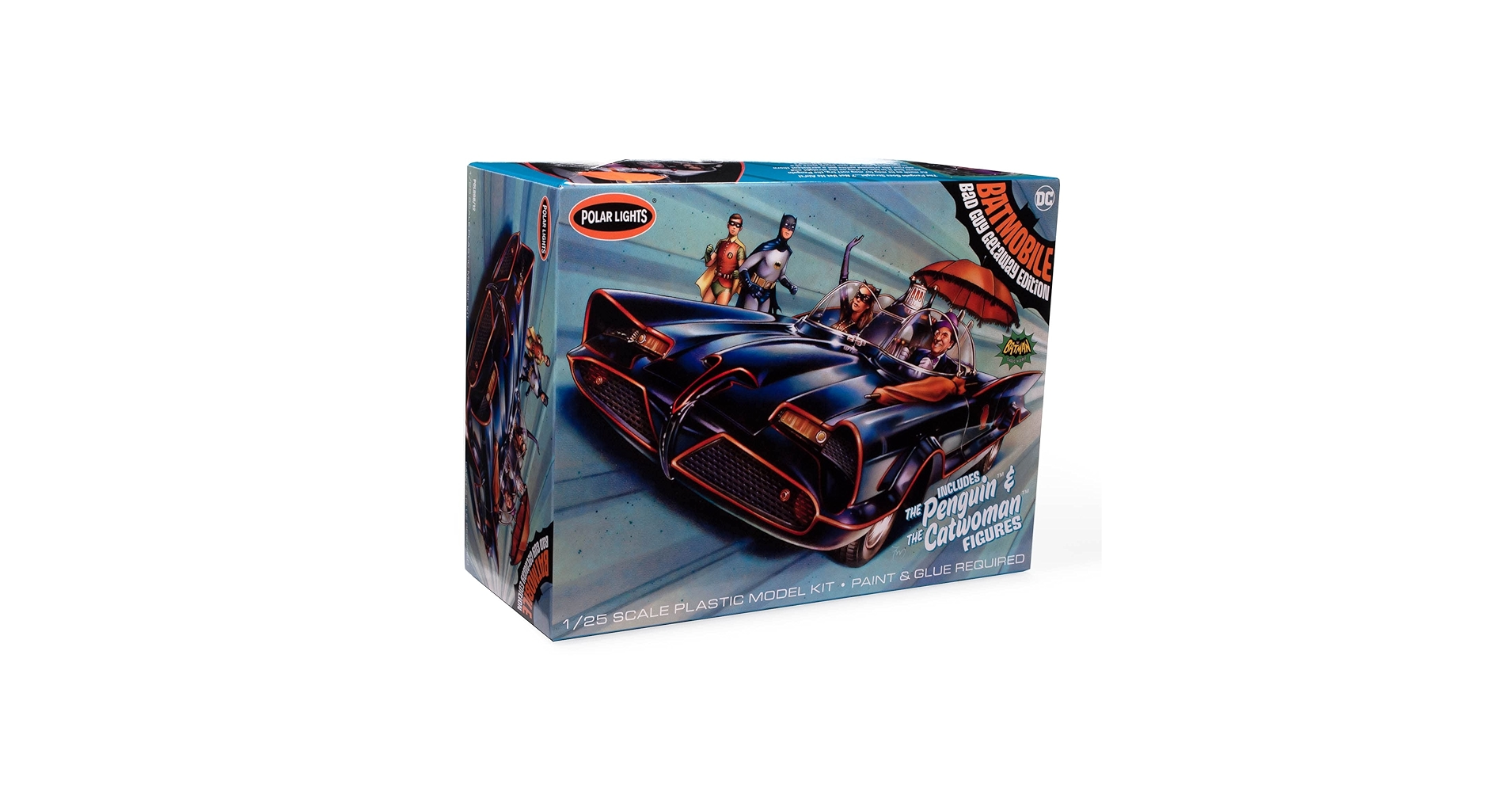 Amazon.com: Polar Lights 1966 Batmobile w/Catwoman & Penguin