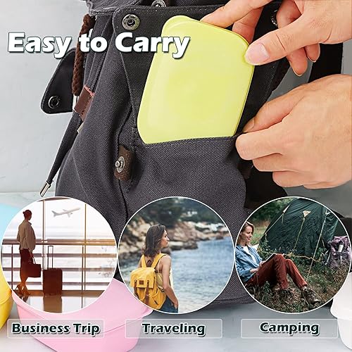 Miniatura 6 de 2 soportes para jabón de viaje, contenedor de jabón en barra, funda de viaje para jabón a prueba de fugas, jabonera con tapa para viajes,