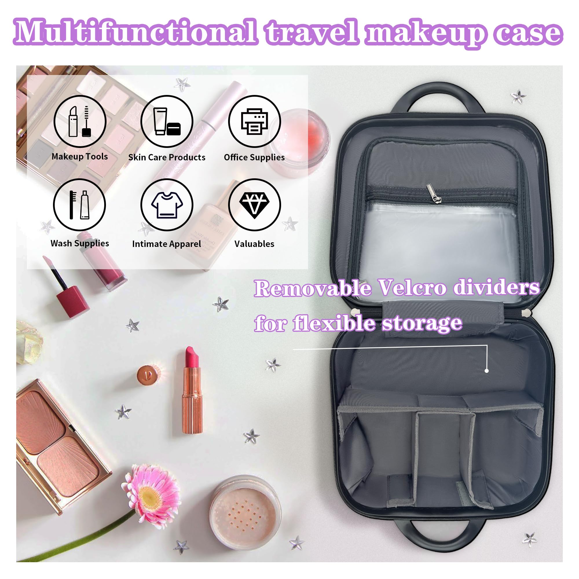 Bolsas de cosméticos, Blanco, Estuche de viaje para maquillaje