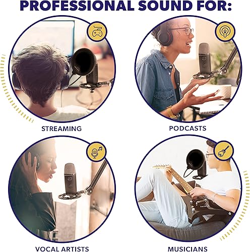 Miniatura 6 de Soporte de choque para Yeti X, Yeti Nano, Yeti Snowball y otros micrófonos con montura 58