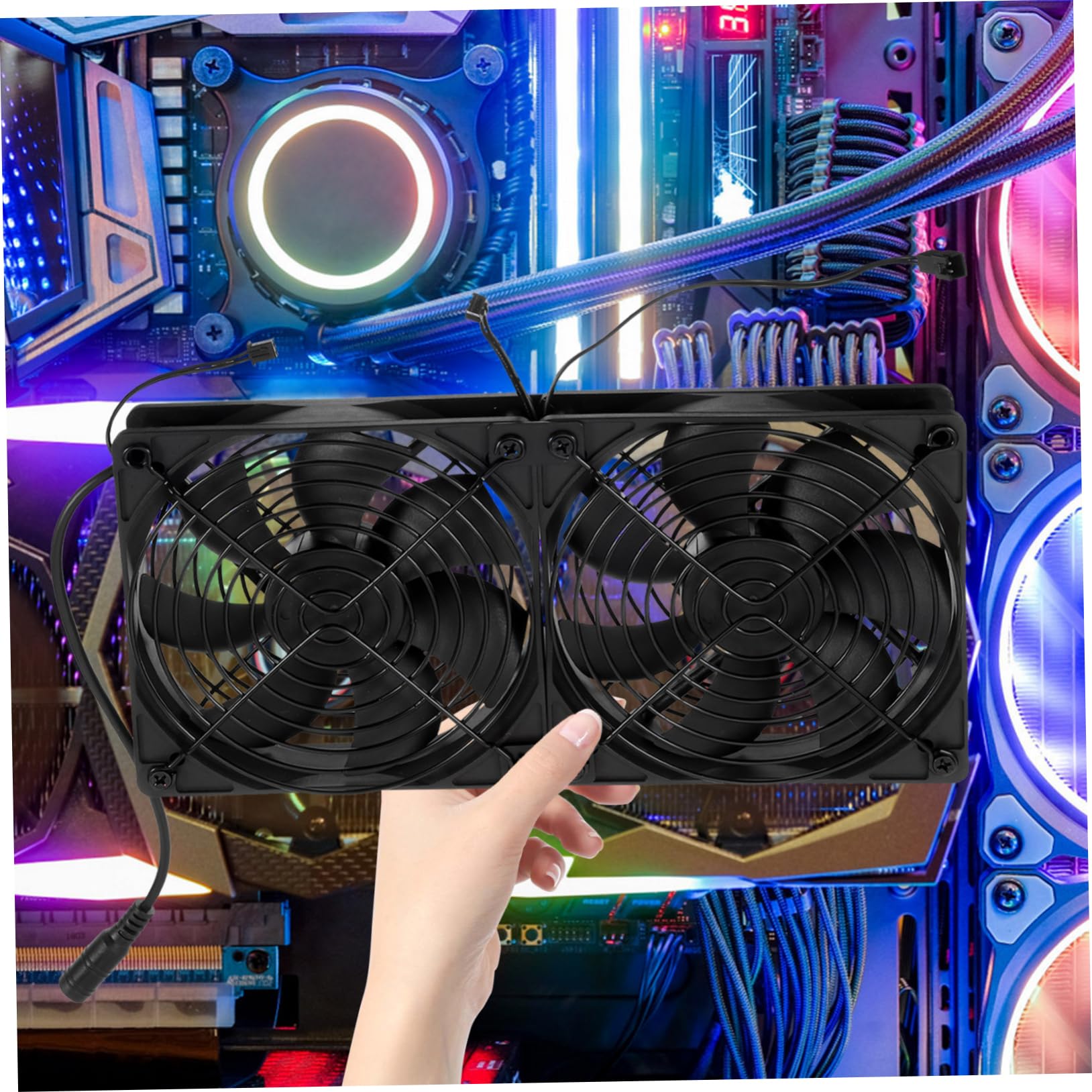 NUOBESTY Échangeur De Chaleur Refroidisseur Liquide Pour Ordinateur Dissipateur Thermique Et Ventilateur De Refroidissement à Eau